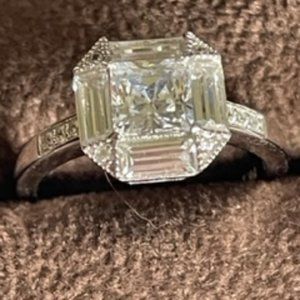 QVC DMQ Sterling Silver CZ Ring size 7